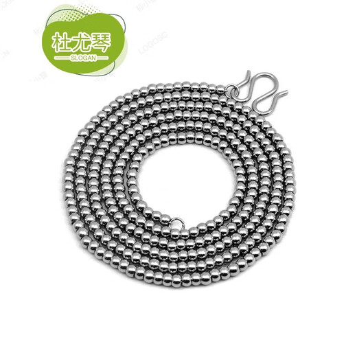 DU Youqin 2025 Chaîne d'amulette Titane Collier de perle ronde Hommes et femmes Collier de perle bouddhiste SN6231 Gift 202420245.0 mm d'épaisseur 90cm