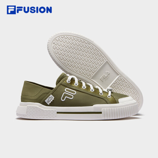 FILAFUSION斐乐潮牌一脚蹬半拖帆布鞋夏季板鞋穆勒鞋运动鞋男鞋