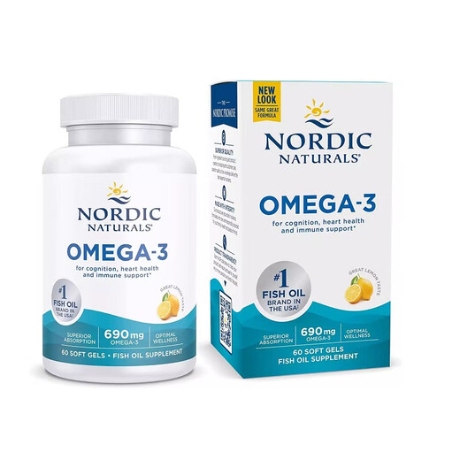 Nordic Naturals American Nordic Naturals Kinder Omega-3 Omega-3-Zitronen 690mg Fischöl 690 mg 120 Kapseln