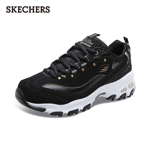 SKECHERS Damenschuhe dick gestärkter Schlangenabdruck Panda Schuhe Retro Trend Nietbad Dad Schuhe Sport Casual Schuhe 11979