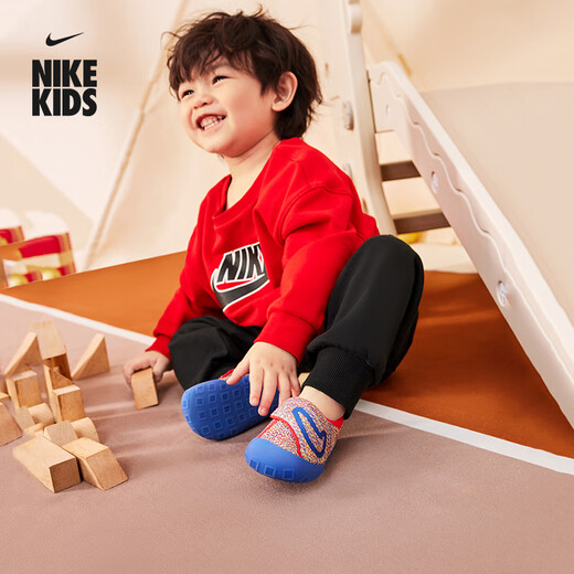 Nike (NIKE) Nike baby and children easy to put on and take off sneakers Velcro winter fly knitting for boys and girls NIKE SWOOSH 1 FB3244
