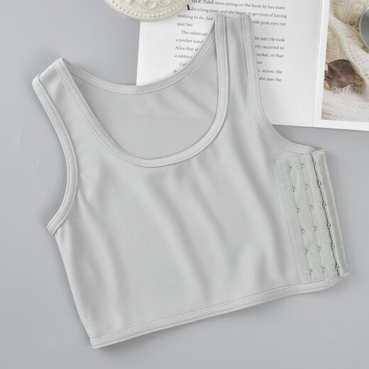 DILUNFEI Corset Women's Large Breast Reduction Underwear Seamless Breast Shaping Vest Students' Breast Slimming Breast Reduction Sports Wrap Breasts for Four Seasons White 4XL (161-170)