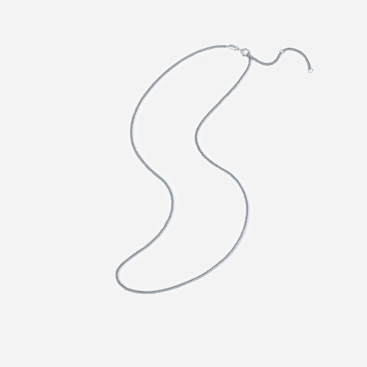 Saturday Fortune (ZLF) PT950 platinum necklace for women, bright simple and versatile Chopard chain for girlfriend 40+5cm-3.73g