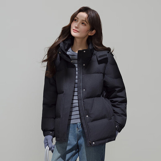 Yalu Short Down Jacket Women's 2025 Winter New Small Detachable Hooded Far Infrared Heat Storage Warm Jacket