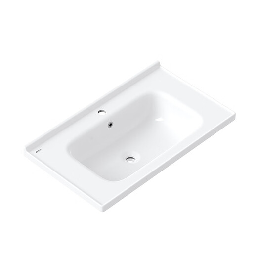 Wenyijia Salle de bain Basin en céramique intégrée Évier de salle de bain lavabo de salle de bain Single Bower Wash Basin bassin bassin bassin bassin GP-11150 Basin d'armoire (y compris les accessoires de drainage des robinets)