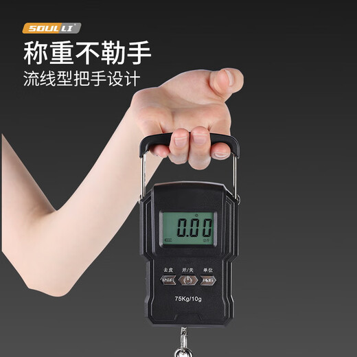 Báscula electrónica portátil de alta precisión, báscula exprés pequeña, gancho doméstico portátil, gancho comercial, báscula de pescado para equipaje de resorte, báscula electrónica portátil, modelo chino recargable de 50 kg Sin especificaciones