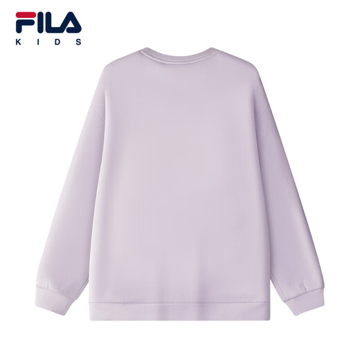 FILA【抗菌功能】斐乐儿童童装2025年冬季新款男女童小童加绒卫衣 樱花浅粉-PK 150
