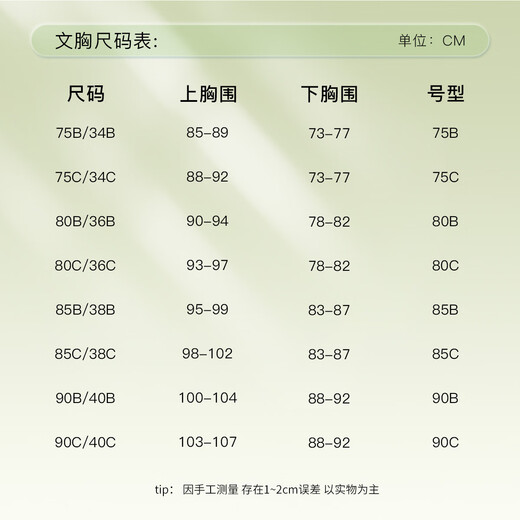 芬腾【蕾丝大胸提拉防下垂】无钢圈聚拢收副乳上托调整型内衣女士文胸 浅绿 75B /34B