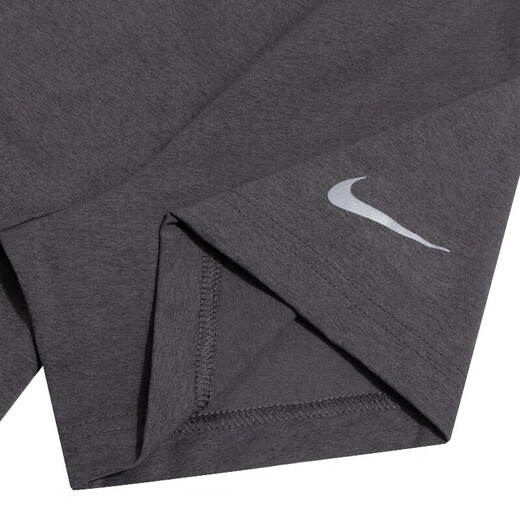 NIKE Nike men's short-sleeved fashionable casual comfortable breathable T-shirt fitness training running exercise round neck sportswear HV4882-299/black XS