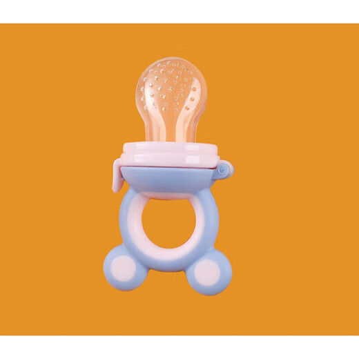 Qingsiyi baby fruit and vegetable music children's chewy silicone newborn rice cereal for infants and young children to eat fruit supplementary food artifact blue powder