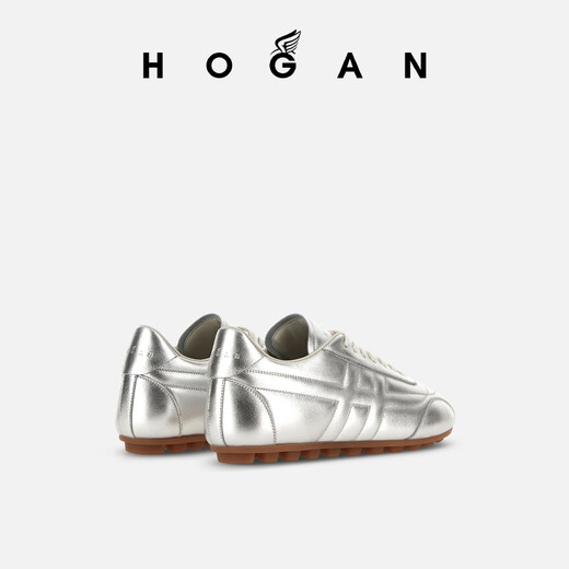 Hogan [HB] Chaussures féminines Earnom Automne Nouveau coureur H693 Chaussures plates simples à la mode