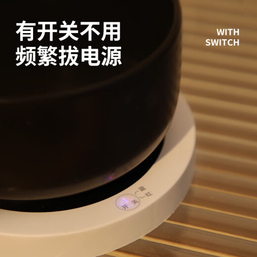 小米有品同款猫咪恒温饮水机饮水器酸奶机水碗加热猫喝水喂食喂水神器猫碗 【350ml】纯黑陶瓷碗+多档温度可
