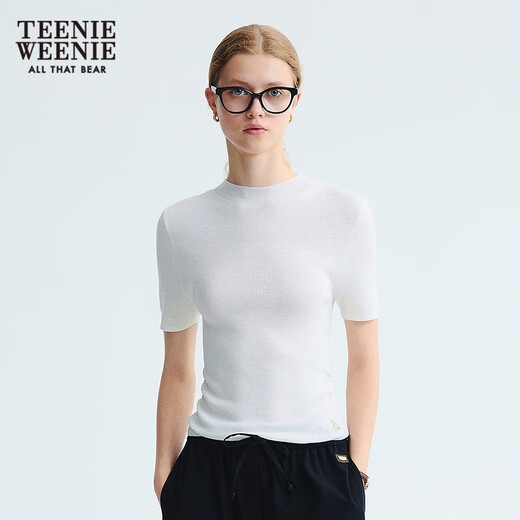 Teenie Weenie [Merinowolle] Bären Frauen 2025 Kurzarm Pullover Maschin