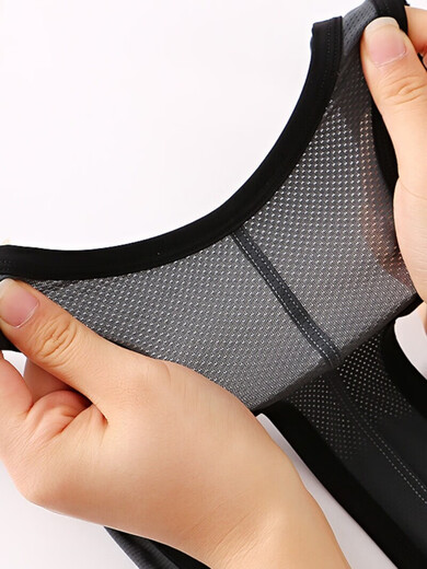 Männer transparent Tanga Ice Seide Mesh einteilige luftheizende Hüfthüschel-Unterwäsche Feste Farbe Slim Sexy Double Tanga Black M.
