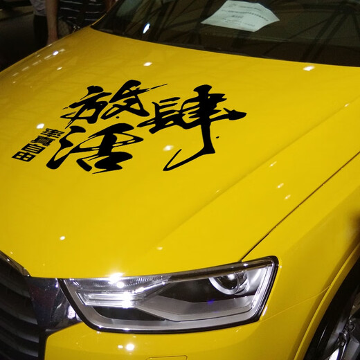 
Litian unrestrained car stickers, personalized modification creative text stickers, off-road vehicle unrestrained inspirational car stickers, LSQ1049 white