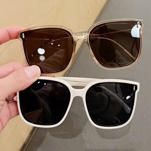 Children's fashionable glasses boys and girls sunglasses personalized large frame baby boy sunglasses photo black