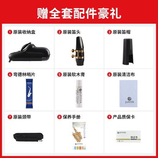 JUPITER JUPITER Saxophone JASSTR Star Sky Alto E Flat Adult Beginner Grade Examination Professional Performance JASSTR-Star Sky Alto E Flat Saxophone