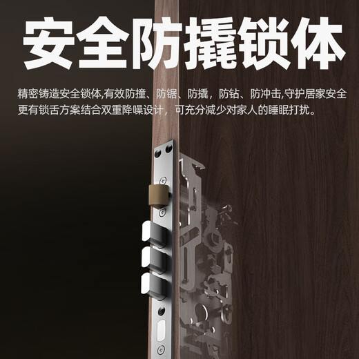 Chigo Smart Door Lock Password Fingerprint Lock B&B Apartment Password Lock Entry Door Home Smart Lock Anti-Theft Door Electronic Lock Eight Unlocks + Remote Temporary Password + Free Installation