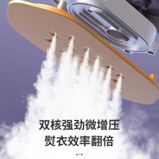 哲初德国手持挂烫机迷你蒸汽电熨斗小型便携式汤衣服烫斗折叠熨烫机 6档款_紫色_110V_美规插头_美国日本加拿大