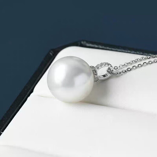 KUXA single mother-of-pearl pendant s925 sterling silver hypoallergenic openable buckle simple and elegant 12mm gold bead style with silver chain