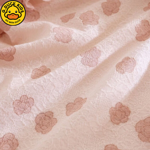 G.duck little yellow duck spring and autumn baby jumpsuit new Chinese style baby girl cheongsam newborn full moon one-year-old gift outer wear double layer leather pink rose jumpsuit 59cm 59 (5-10Jin Jin equals 0.5kg suitable)