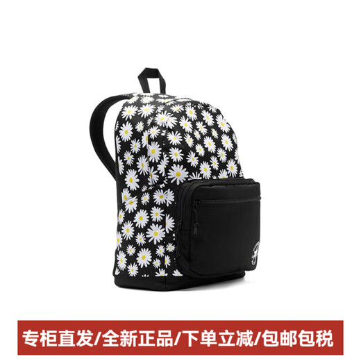 匡威（Converse）GO2Backpack雏菊聚酯纤维书包背包双肩包常规男女同款情侣款黑色 黑色