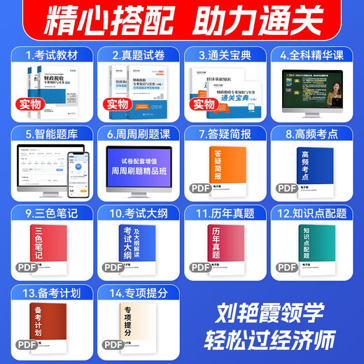 [Jingcang Sufa Nouvelle édition authentique] 2024 Intermediate Economist Special Textbook + Past Years ** Economic Foundation + Finance and Taxation 4 SetS of Economist Examination Research Institute 1422 ** 77 Lixin Accounting Publishing House