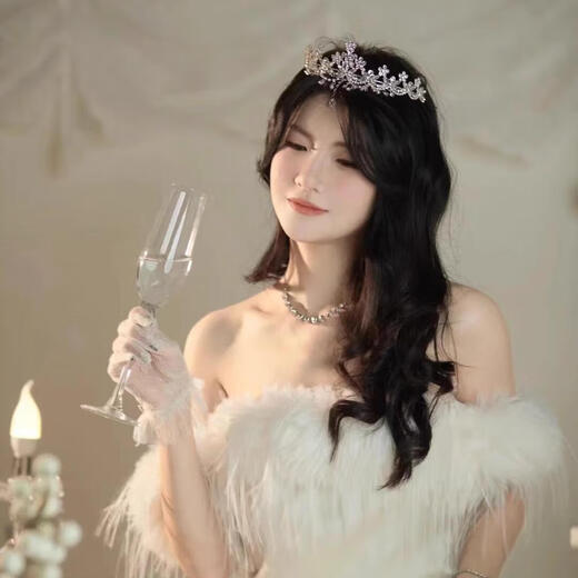 Enchanting Cat Princess Crown Tiara Women's Headband Hair Accessory Wedding Photo Photo Collection Certificate Proposal Birthday Gift Practical for Girls