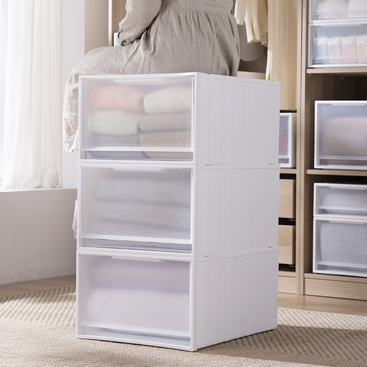 Cajero de almacenamiento de cajones de Yonghuan Armario de almacenamiento transparente Ropa ropa interior Ropa de plástico de plástico Almacenamiento de cajones 9226 Gabinete de cajón (38x30x19cm) Paquete único (rentable)