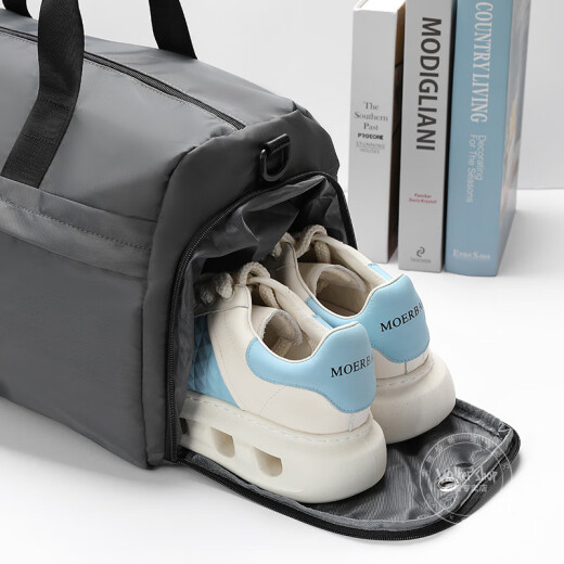 Walker Shop tragbarer Lichtstasche große Kapazität Multifunktionaler Männer Sportfitnessbeutel Trockener Nässe Schuh Aufbewahrung Handtasche Starry Sky Grey [klein] 43*23*23