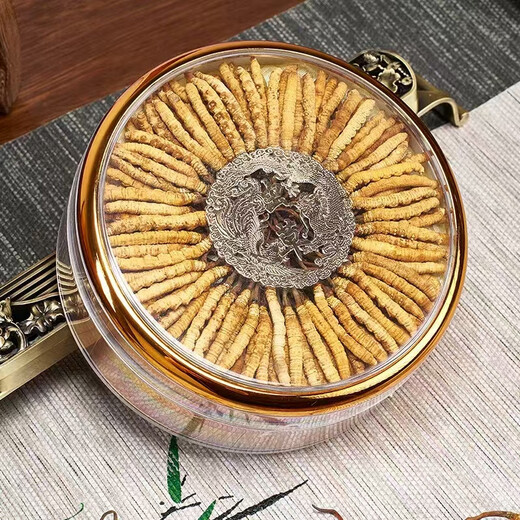 藏芝翁高海拔冬虫夏草精选头茬干虫草高端滋补礼盒送长辈送领导送客户 3根/克共100克【高端礼盒，健康品质】