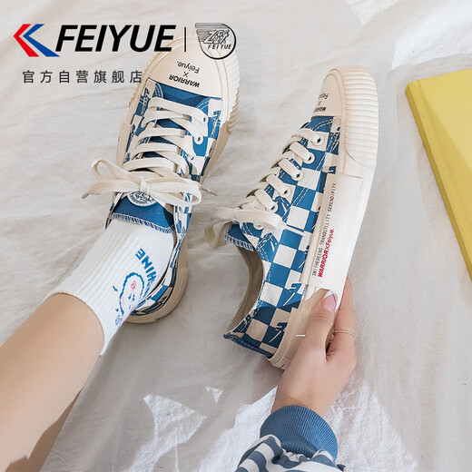 Feiyue official women's shoes canvas shoes for women 2025 summer new breathable classic shoes for women Milan 38
