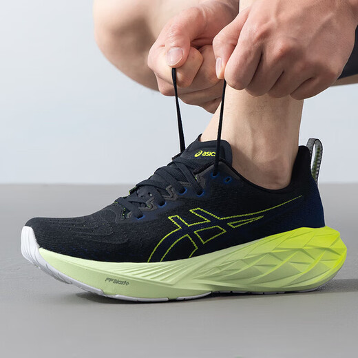 Asics men's shoes running shoes 2025 summer new sports shoes NOVABLAST 4 low-top lightweight breathable cushioned running shoes 1011B693-003 42.5