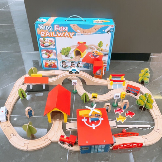 [2877 personnes collectionner] Track en bois Trains en bois électrique petit train TOUEUX TOUELLES TOUEL