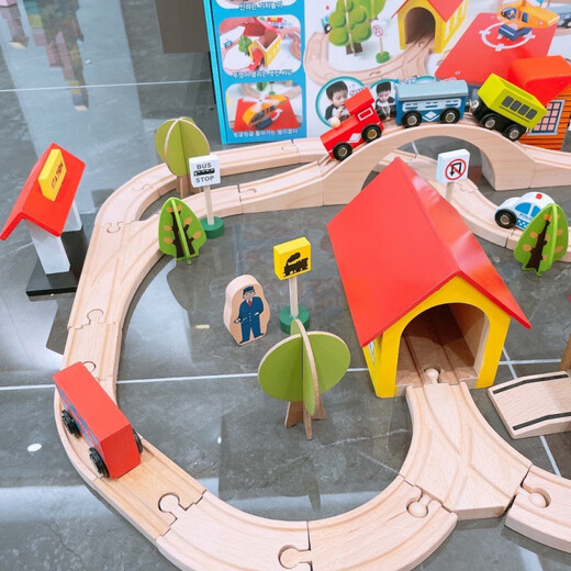 [2877 personnes collectionner] Track en bois Trains en bois électrique petit train TOUEUX TOUELLES TOUEL