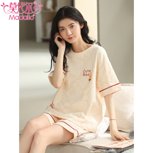 Modal 2025 Nuevo pijama para pantalones cortos de verano para mujeres Shorts Summer Style Stily 'Simple Wear Wear Suit Zh-9859# Shorts M (80-100Jin [Jin equivale a 0.5 kg])