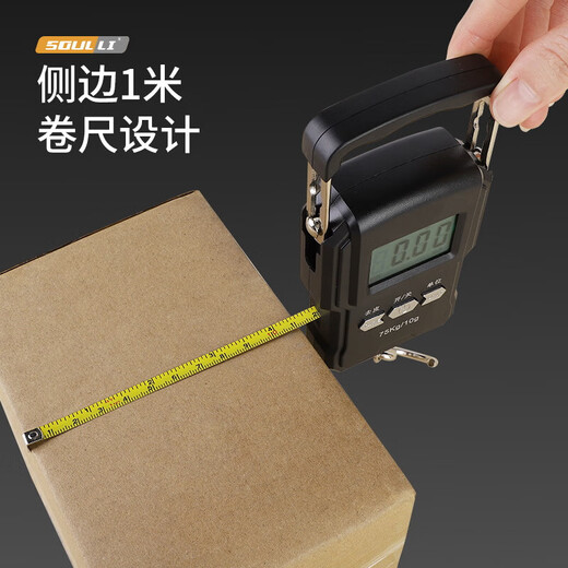 Báscula electrónica portátil de alta precisión, báscula exprés pequeña, gancho doméstico portátil, gancho comercial, báscula de pescado para equipaje de resorte, báscula electrónica portátil, modelo chino recargable de 50 kg Sin especificaciones