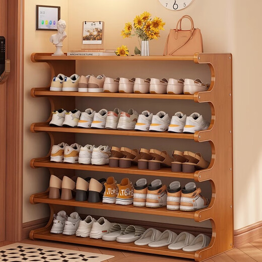 Editor-in-Chief Xiang Shoe Rack Simple Home Door Small Entry Shoe Cabinet Living Room Dormitory Multi-layer Storage Rack Six Layers 80