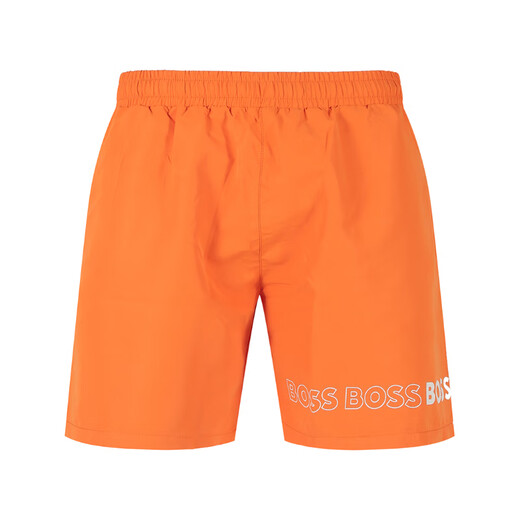 Hugo -Chef Hugoboss New Herren Black Series Beach Swimming Shorts offizielles Flaggschiff 50469300 829 Orange S