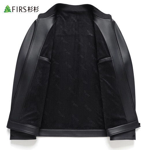 Shanshan Leather Men's Autumn and Winter New Business Casual Stand Collar Young and Middle-aged Handsome Style Motorcycle Leather Jacket Men's Clothing