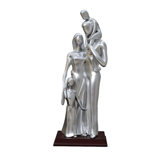 
OENY bedroom ornaments high-end sense master bedroom placing family of four for the 15th anniversary wedding anniversary gift decoration supplies 15934 silver + lettering provided + three pregnant family