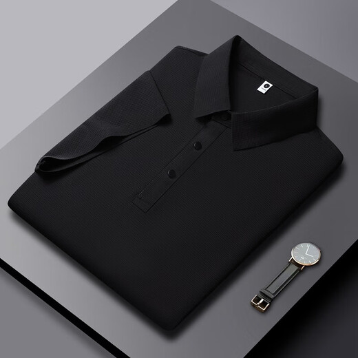NASA Basis Licht Geschäft Traaceless Real Ice Seide Polo Shirt Kühle COOL CASISSLAGELN Dünnes Sweatshirt 12357# Graues Grün xl