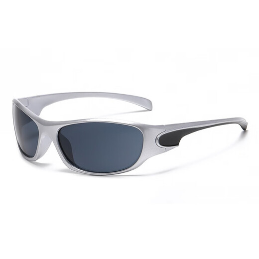 Millennium Style Y2K Grüne Sonnenbrille weibliche Persönlichkeit Punk heißes Mädchen Retro kleiner Rahmen INS Europäische und amerikanische Internet Promi Sonnenbrille Männer C1 Schwarzer Rahmen grau Film
