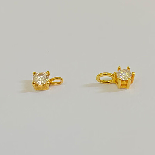 18K Gold Pendant Classic Six Claws Four Claws Color Gold Gold Pendant Clavicle Chain Pendant Accessories 18K Gold Six Claws