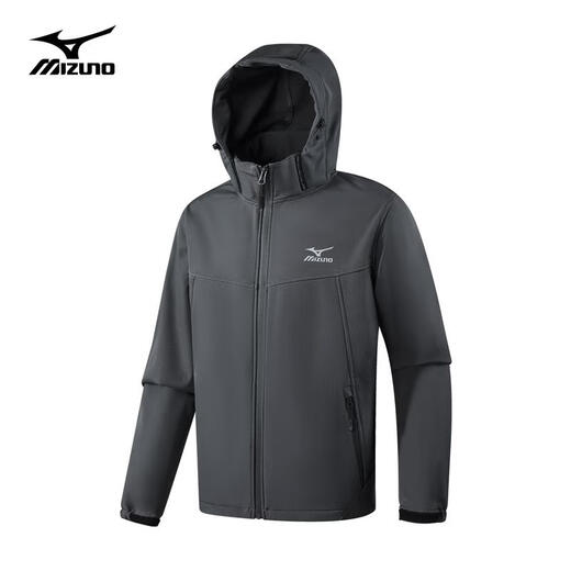 Mizuno soft shell jacket for men and women windproof jacket plus velvet warm outdoor casual jacket
