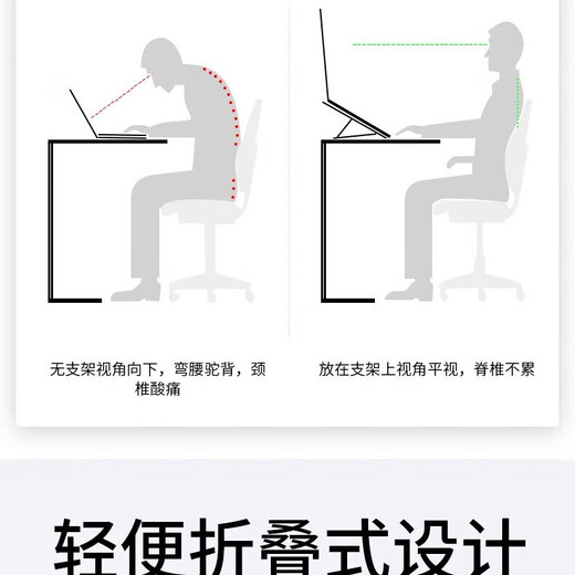 Sangqi is suitable for Lenovo Savior Y9000P Y7000P R9000 R7000 computer stand Xiaoxin 14/16Pro notebook radiator elevated silent base aluminum alloy bracket - classic black full silicone protection - foldable and portable Savior Y9000P/R9000P/Y9000X