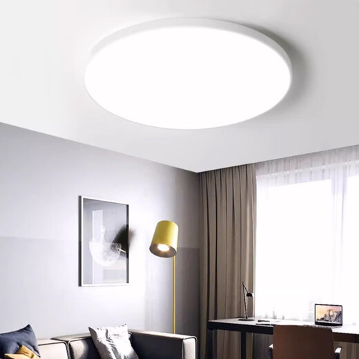 Biuyum LED three-proof ceiling lamp, moisture-proof, dust-proof and insect-proof engineering stairway corridor corridor light ultra-thin lighting 12W-always on-white light