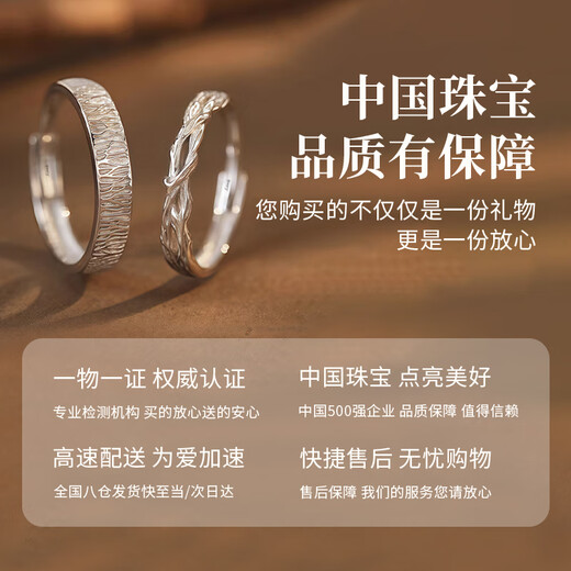 Chinese jewelry sterling silver wood and branch couple ring for a man and a woman to propose and express their feelings 2025 popular birthday gift for girlfriend