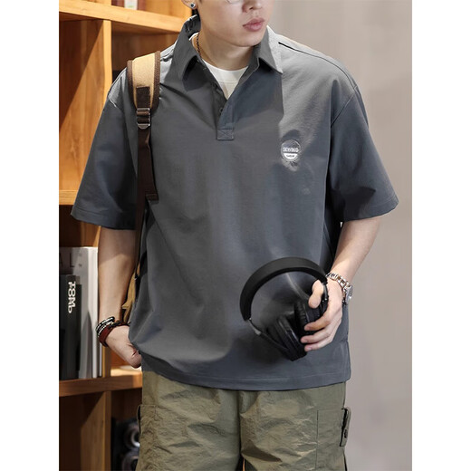 Polo à manches courtes pour hommes de New Balance Summer Simple et polyvalent décontracté Top Nouveau revers lâche des vêtements en vrac pour hommes 841 Color Color 2xl