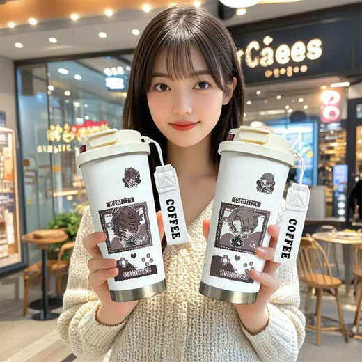 
Chengliu's fifth identity peripheral thermos cup Prisoner mortalizer Antique dealer 2D large capacity children's girls water cup KFB9227